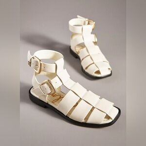 Sam Edelman White Gladiator Sandals